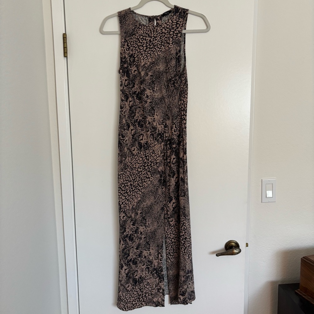 Rails Gabriella Dress in Taupe Mixed Animal